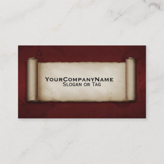 Carte De Visite Vieux rouleau