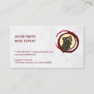 Carte De Visite Vignoble   Dégustation de vin   Distributeur de vi