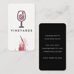 Carte De Visite Vignoble Vignoble Logo de ferme
