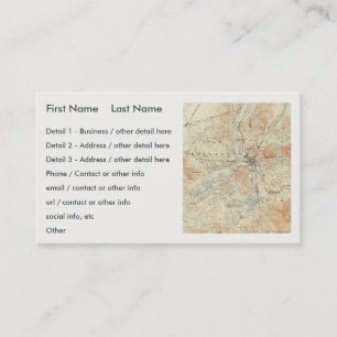 Carte De Visite Village et zone du lac Saranac à Adirondacks