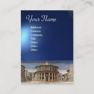 Carte De Visite VILLE IDÉALE, saphir bleu vif