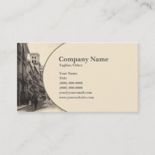 Carte De Visite Ville Vintage