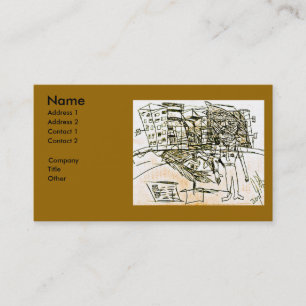 CARTE DE VISITE VILLE VISAGE CHEST