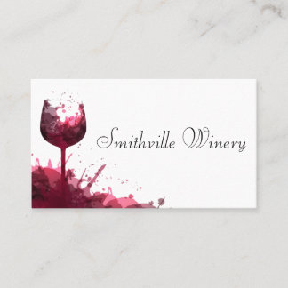 Carte De Visite Vin de verre scintillant