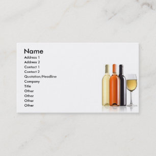 CARTE DE VISITE VIN POUR TOUTE RAISON BUS/CARTE PERSONNELLE