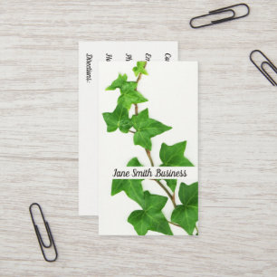 Carte De Visite Vin vert Arrière - plan blanc blanc blanc anglais