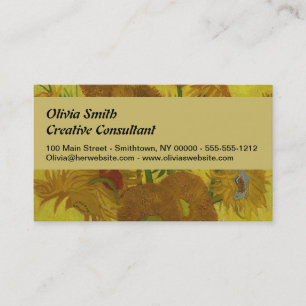 Carte De Visite Vincent Van Gogh 15 Tournesols Peinture