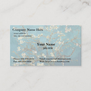 Carte De Visite Vincent van Gogh, Arbre aux amandes en fleurs