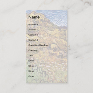 Carte De Visite Vincent Van Gogh - Champ aux meules de blé