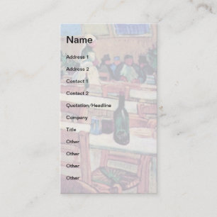 Carte De Visite Vincent Van Gogh - Intérieur d'un restaurant