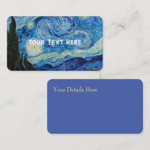 Carte De Visite Vincent Van Gogh La Nuit étoilée