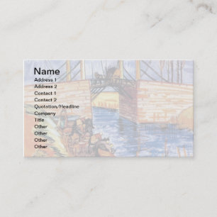 Carte De Visite Vincent Van Gogh - Le Pont de Langlois à Arles