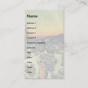 Carte De Visite Vincent Van Gogh - Paysage avec couple Beaux-Arts