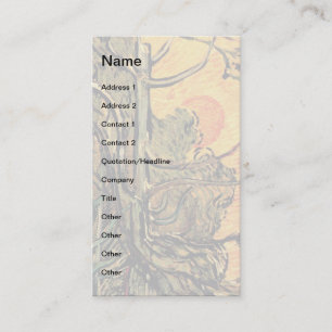 Carte De Visite Vincent Van Gogh - Pins contre un ciel rouge