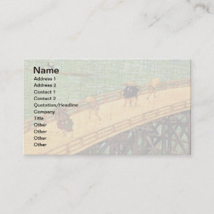 Carte De Visite Vincent Van Gogh - Pont sous la pluie Art japonais