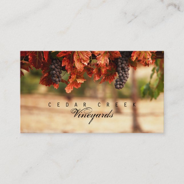 Carte De Visite Vineyard (Devant)