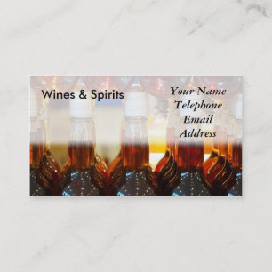 Carte De Visite Vins fins et magasin de spiritueux