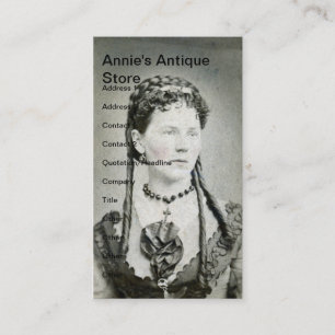 Carte De Visite Vintage dame, Annie's Antique Store