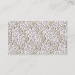 Carte de visite vintage de dentelle