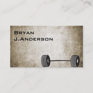 Carte de visite vintage de forme physique