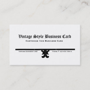 Carte de visite vintage de style