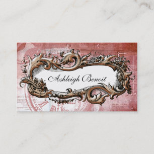 Carte de visite vintage élégant de Steampunk de