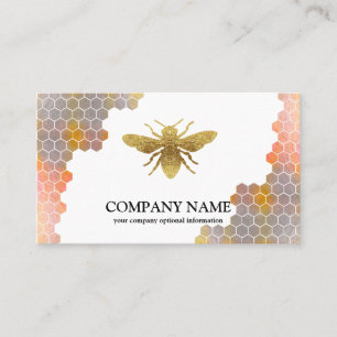 Carte De Visite Vintage Honeypeb Bee Bee Keeper Honey Apairist Bus