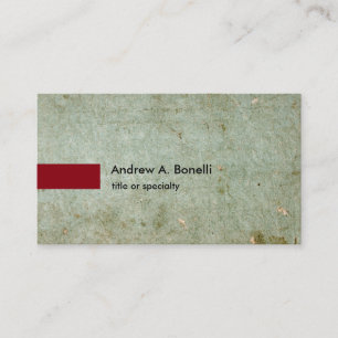 Carte De Visite Vintage minimaliste professionnel gris clair