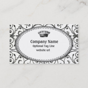 Carte de visite vintage monochromatique de