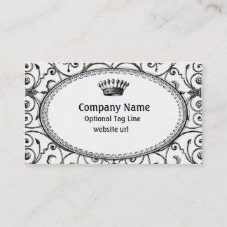 Carte de visite vintage monochromatique de