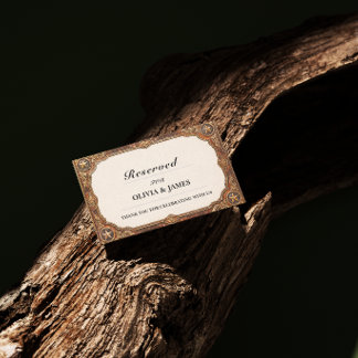 Carte De Visite Vintage Reserved Seating Card