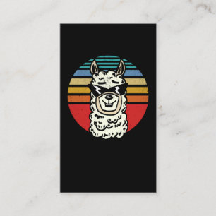 Carte De Visite Vintage Retro Alpaca Llama