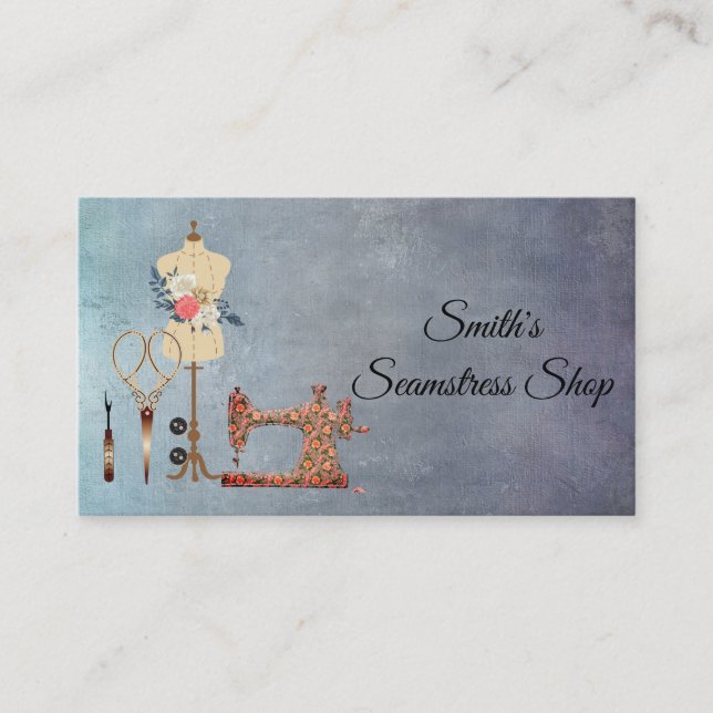 Carte De Visite Vintage Seamstress (Devant)