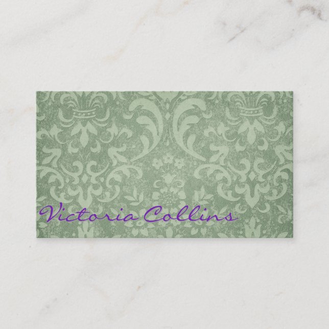 Carte De Visite Vintage Style Personalized (Devant)