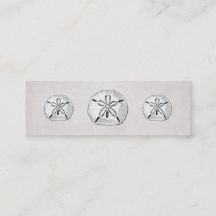 Carte de visite vintage victorien Dollar de sable