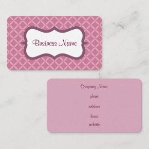 Carte de visite violet customisé