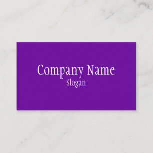 Carte De Visite Violet Pourpre Uni