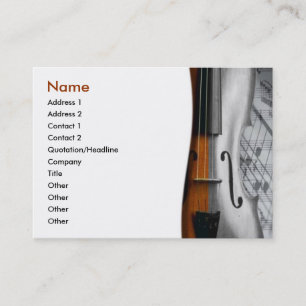 Carte de visite violon