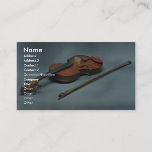 Carte De Visite Violon et arc