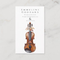 Violoniste Floral Violon Musique Enseignant Musici