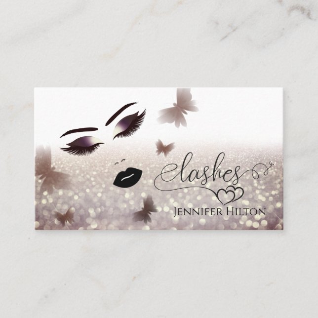 Carte De Visite Visage sensuel moderne attrayant (Devant)