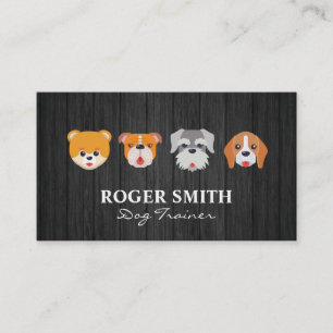 Carte De Visite Visages de chien mignons