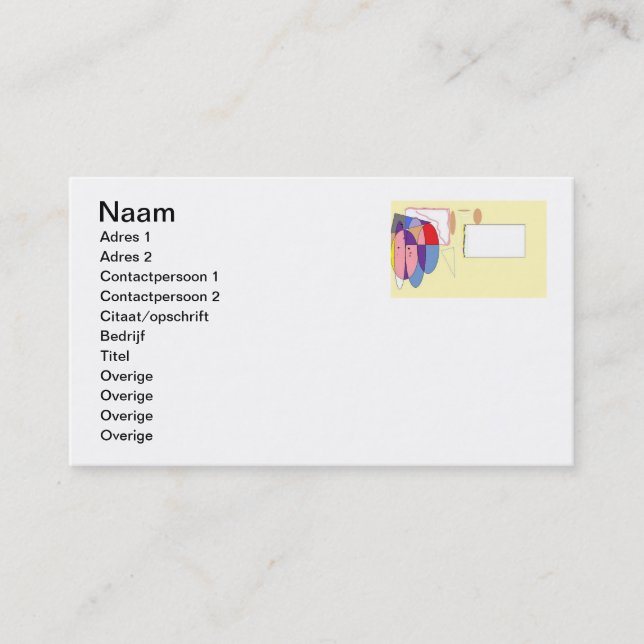 Carte De Visite Visie (Devant)