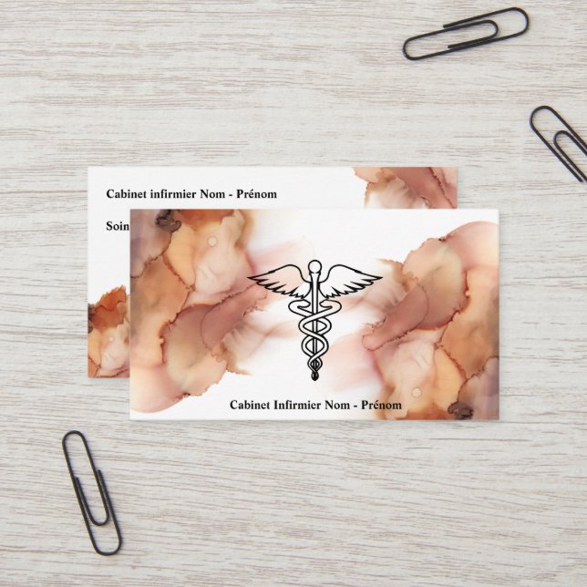 Carte de visite visitenkarte (Vorderseite/Rückseite Beispiel)