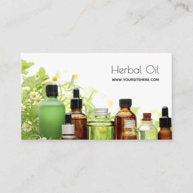 Carte De Visite Vitamines de fines herbes de site d'E-Magasin (Devant)