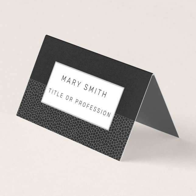 Carte De Visite Vitrail noir noir (Devant)