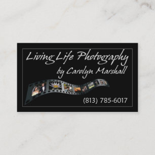 Carte de visite vivant de photographie de la vie