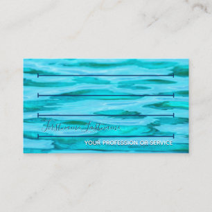 Carte De Visite Voies de natation coach nageur nageur piscine b