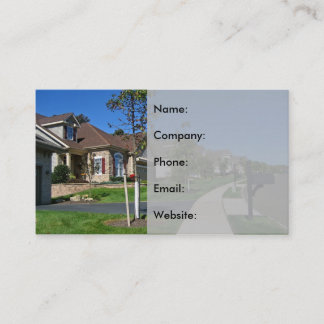 Carte De Visite Voisinage & Grey Welcome Mat Agent immobilier