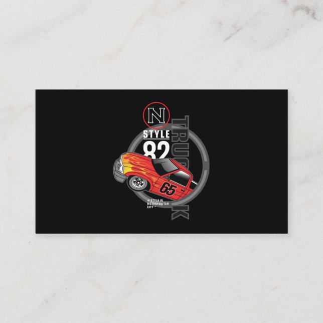 Carte De Visite Voiture de course _ Moteur 14 (Devant)